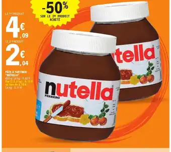 E.Leclerc Pâte à tartiner nutella offre