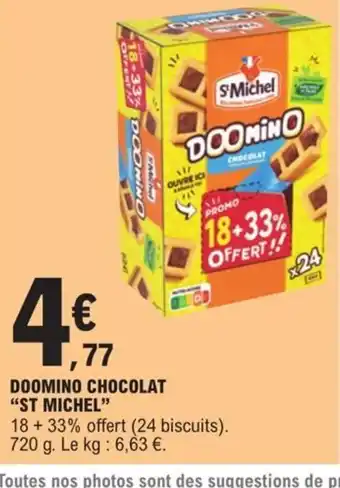 E.Leclerc Doomino chocolat st michel offre