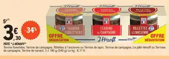 E.Leclerc Pate J henaff offre