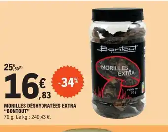 E.Leclerc Morilles déshydratées extra bontout offre