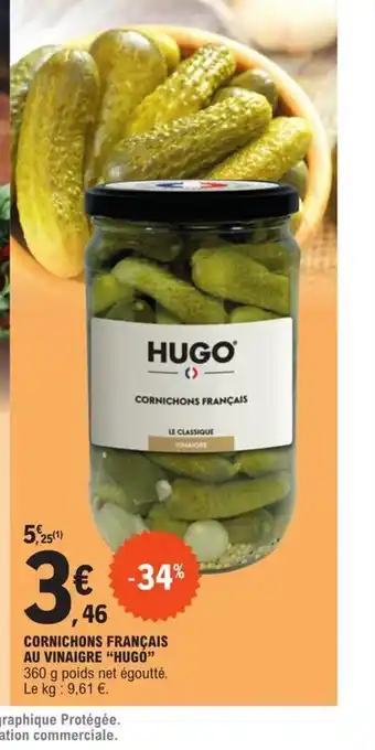 E.Leclerc Cornichons francais au vinaigre hugo offre