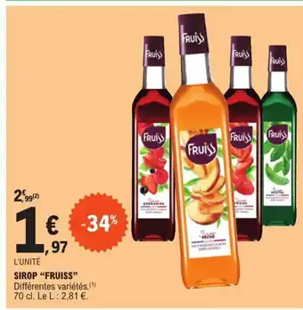 E.Leclerc Sirop fruiss offre