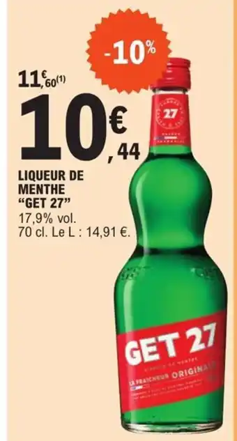 Liqueur de menthe Get 27