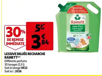 Lessive Diluée Recharche Rainett