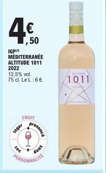 E.Leclerc IGP méditerranée altitude 1011 2022 offre