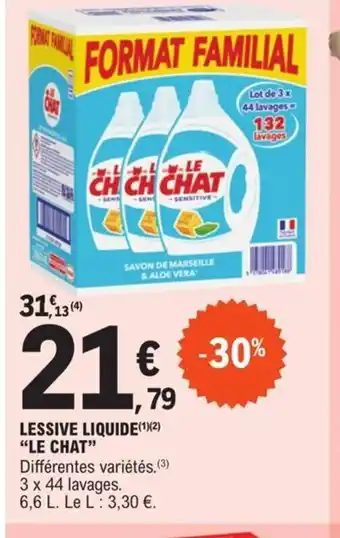 E.Leclerc Lessive liquide le chat offre