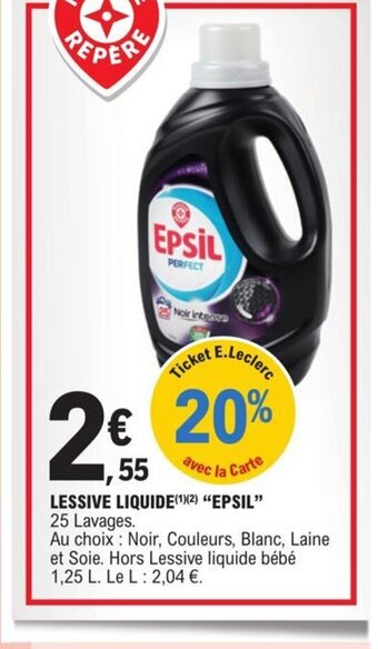 E.Leclerc Lessive liquide epsil offre
