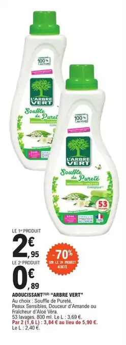 E.Leclerc Adoucissant arbre vert offre