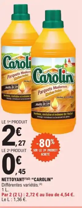 E.Leclerc Nettoyant carolin offre