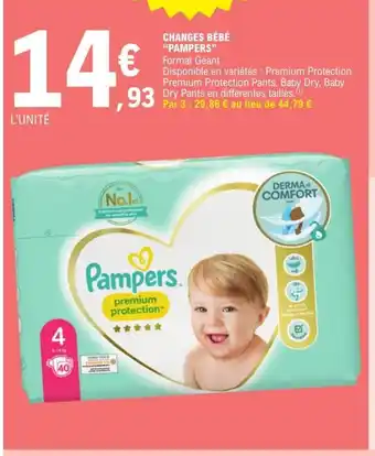 E.Leclerc Changes bebe pampers offre