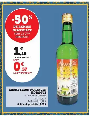 Super U Arome fleur d'oranger mosaique offre