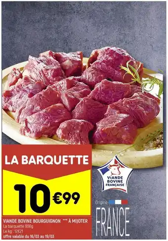 Leader Price Viande bovine bouriguignon à mijoter offre