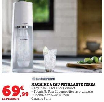 Super U Machine à eau petillante terra offre