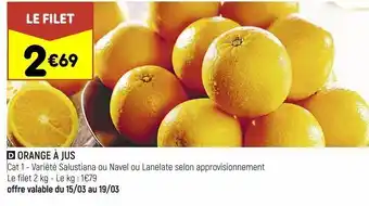 Leader Price Oranges à jus offre