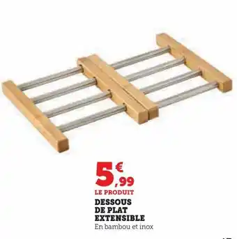 Super U Dessous de plat extensible offre