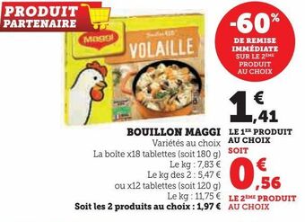 Hyper U Bouillon maggi offre