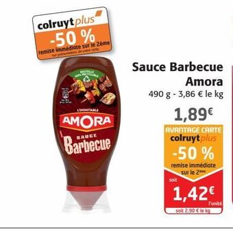 Colruyt Sauce barbecue amora offre