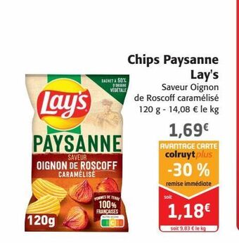 Colruyt Chips paysanne lay's offre