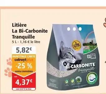 Colruyt Litière la bi-carbonite tranquille offre