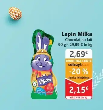 Colruyt Lapin milka offre