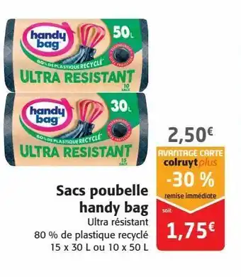 Colruyt Sacs poubelle handy bag offre