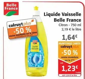 Colruyt Liquide vaisselle belle france offre