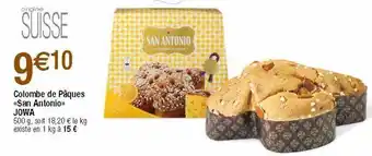 Migros Colombe de paques ''san antonio'' jowa offre