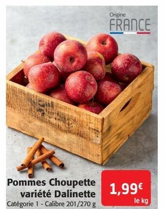 Colruyt Pommes choupette variété dalinette offre