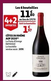 Auchan Côtes du rhône aop 2020 offre