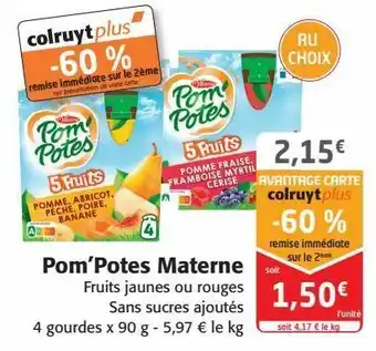 Colruyt Pom’potes materne offre