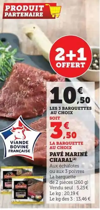 Pavé mariné charal