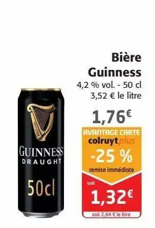 Colruyt Bière guinness offre