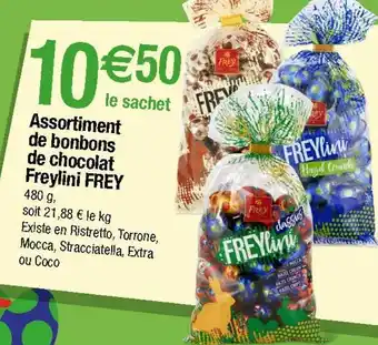 Migros Assortiment de bonbons de chocolat freylini frey offre