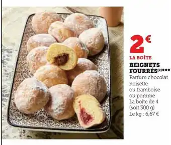 U Express Beignets fourrés offre