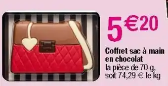 Migros Coffret sac a main en chocolat offre