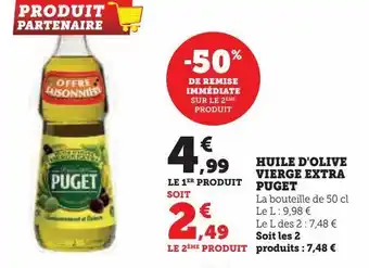 U Express Huile d'olive vierge extra puget offre