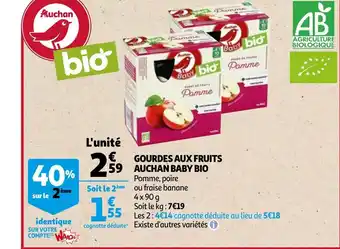 Auchan Gourdes Aux Fruits offre