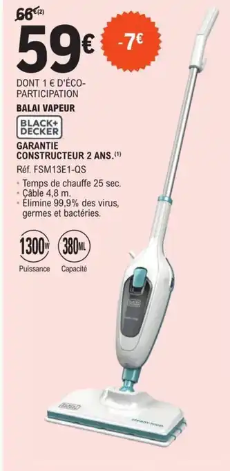E.Leclerc Balai Vapeur offre