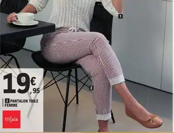 E.Leclerc Pantalon Toile Femme offre