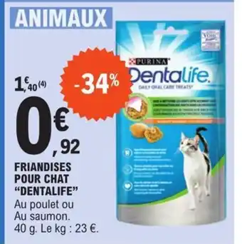 E.Leclerc Friandises Pour Chat "Dentalife" offre