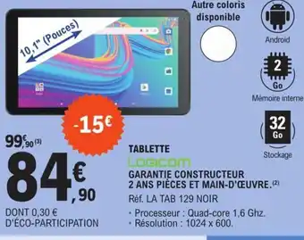 E.Leclerc Tablette offre