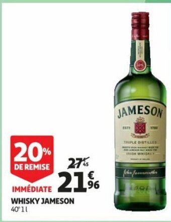 Auchan Whisky Jameson offre