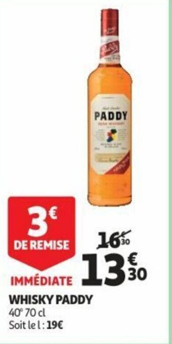 Auchan Whisky Paddy offre