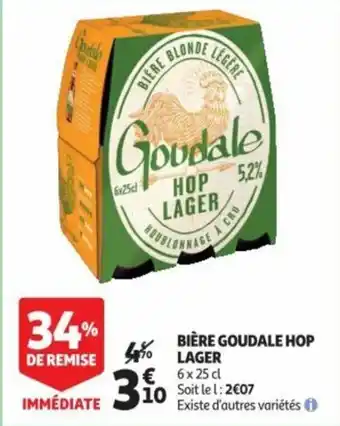 Auchan Bière Goudale Hop Lager offre