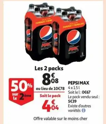 Auchan Pepsi Max offre