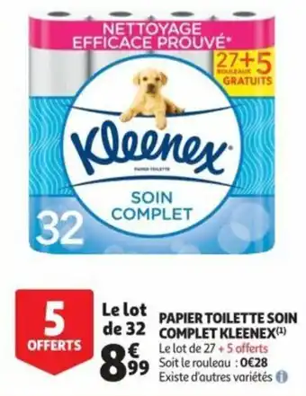 Auchan Papier Toilette Soin Complet Kleenex offre