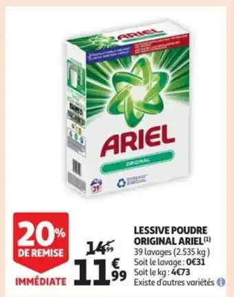 Auchan Lessive Poudre Original Ariel offre