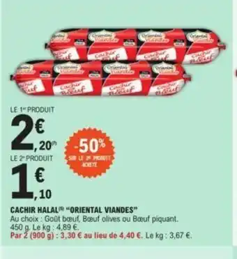 Cachir Halal "Oriental Viandes"