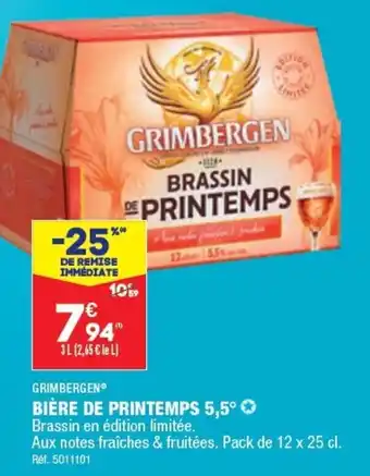 ALDI Bière de Printemps 5.5 offre