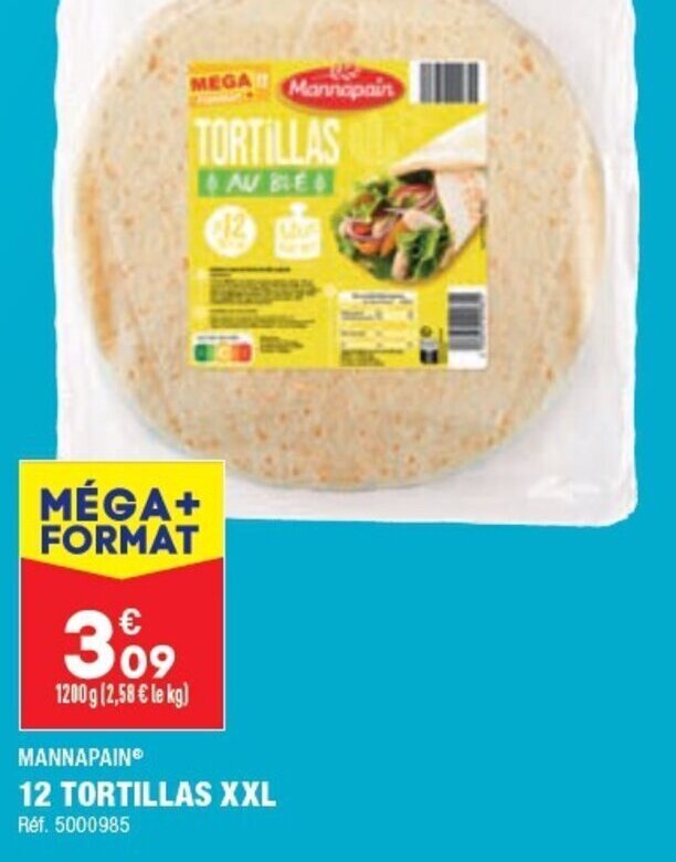 Promo 12 Tortillas XXL chez ALDI